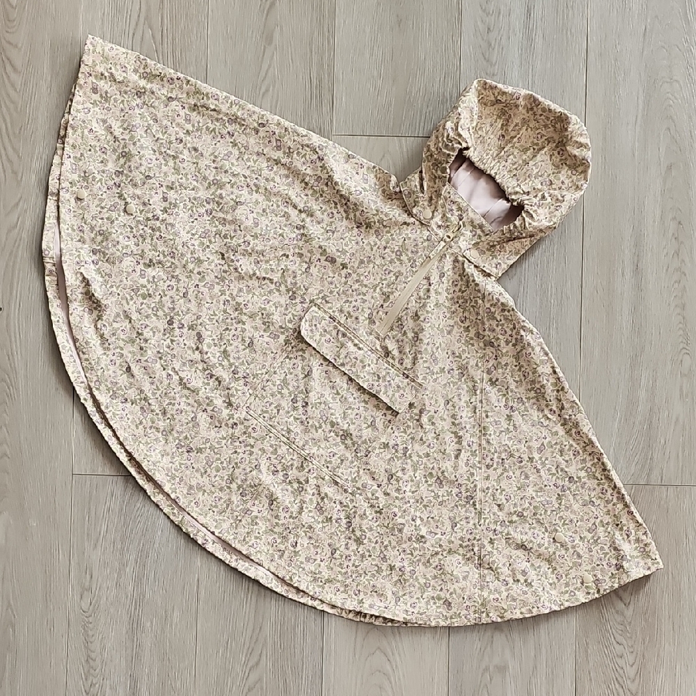 NWT Wheat Raincape Drops Neutral Waterproof‎ Rain Cape, 4-6 Years
